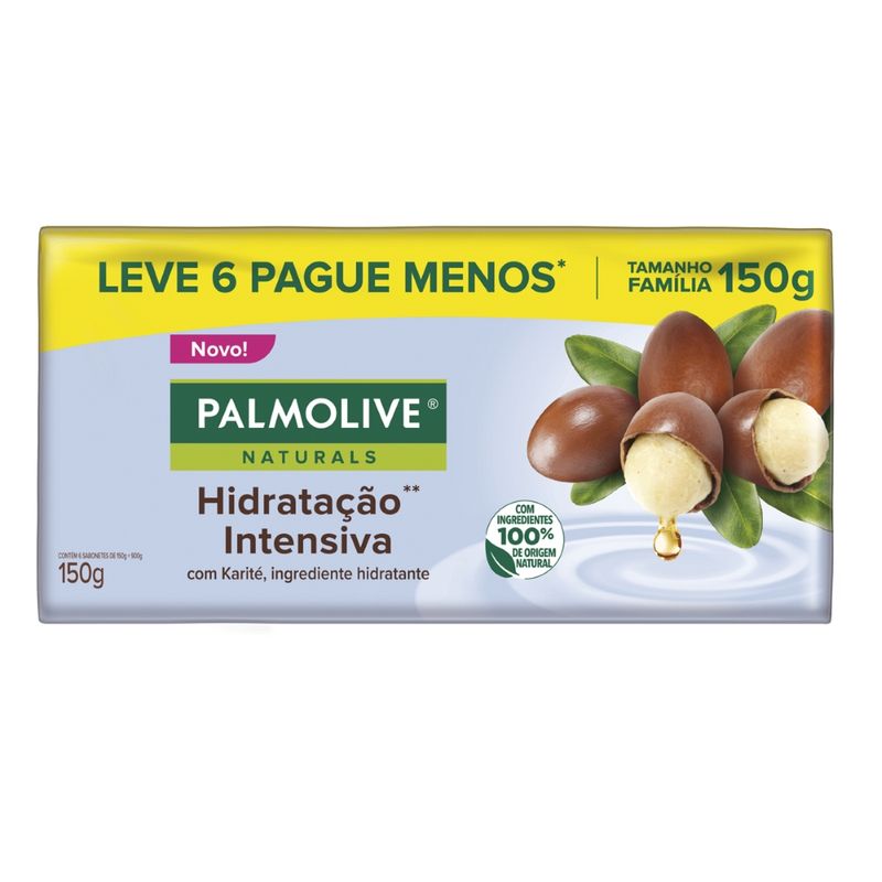 Sabonete Palmolive Naturals Hid Intensiva Karité 150g Com 6 (7509546674575)