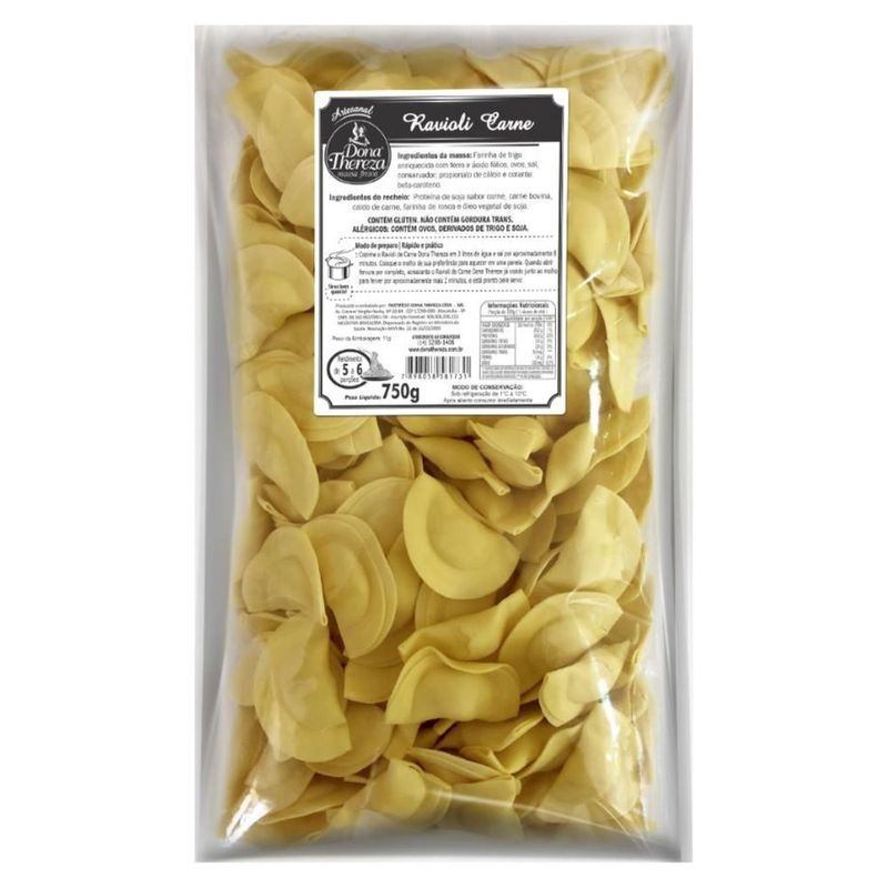 Massa Ravioli Carne Dona Thereza 750g (7898058581731)