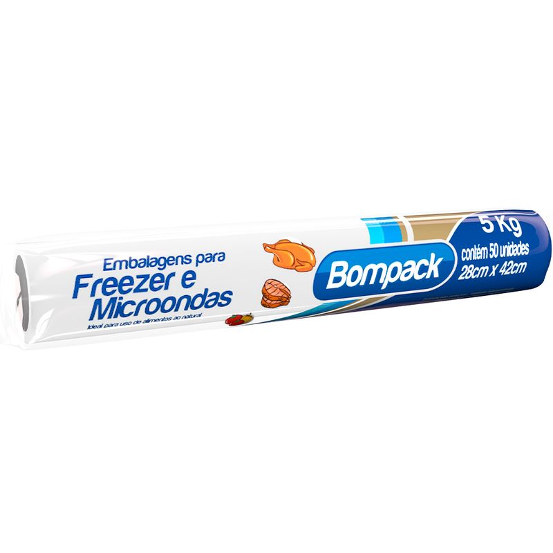 Saco Freezer Bompack 5Kg C/ 50 Unidades (7898921466233)