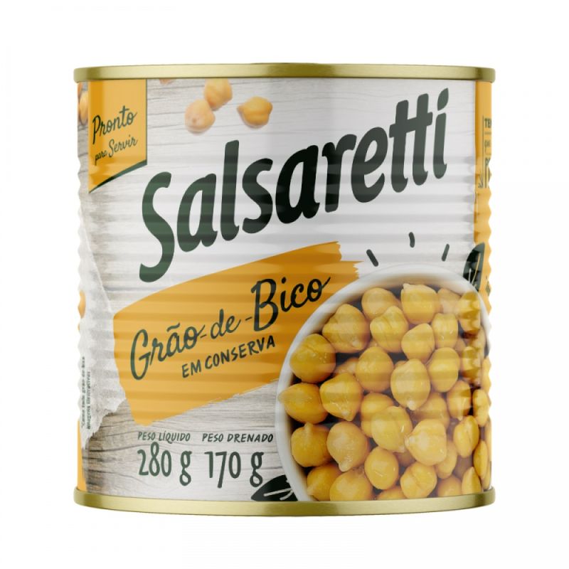 Grão Bico Salsaretti 170g Lata (7908529700049)