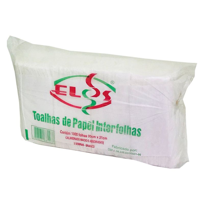 Toalha Papel Elos com 1000 Unidades Interfolhas (7898931685907)