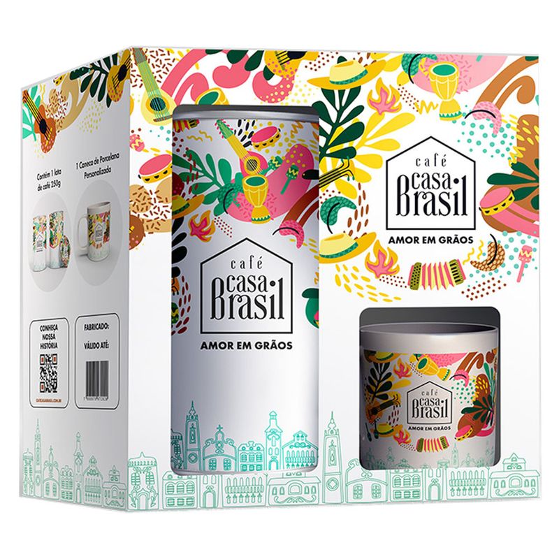 Café Casa Brasil 250g Lata e 1 Caneca (7898970972020)