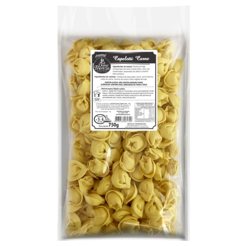 Massa Capeletti Carne Dona Thereza 750g (7898058581700)