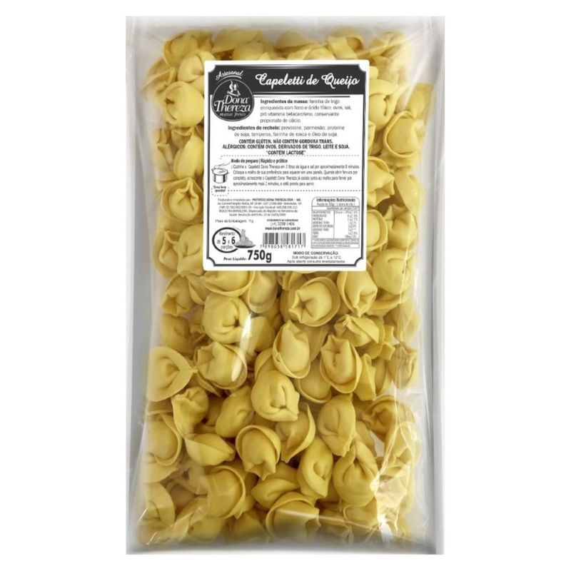 Massa Capeletti Queijo Dona Thereza 750g (7898058581717)