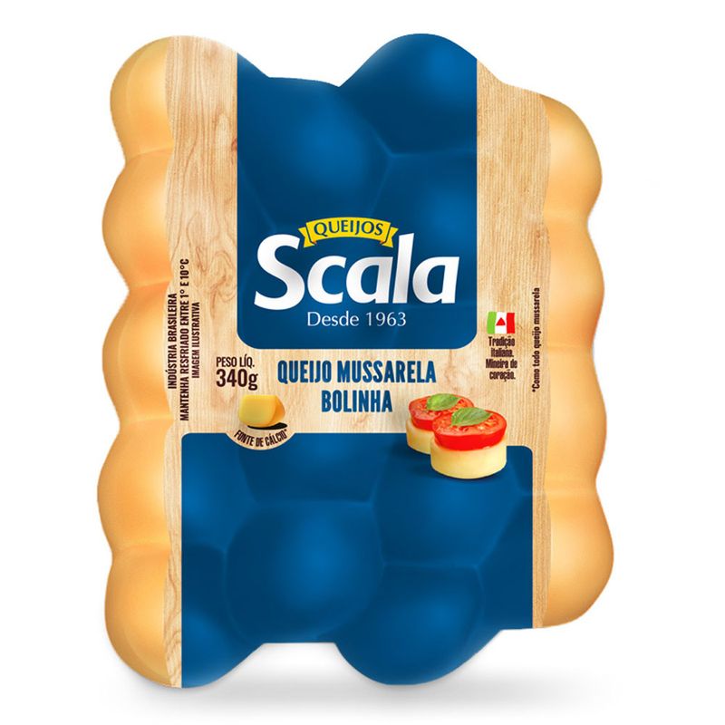 Queijo Muçarela Bolinha Scala 340g (7898039680880)