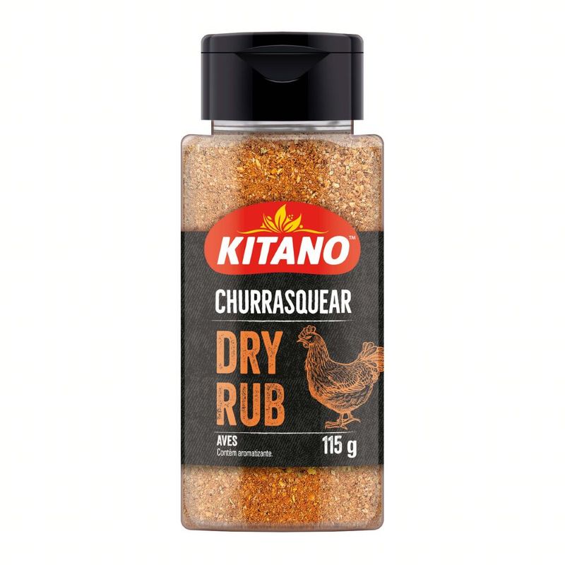 Tempero Dry Rub Aves Churrasquear Kitano 115g (7891095911066)