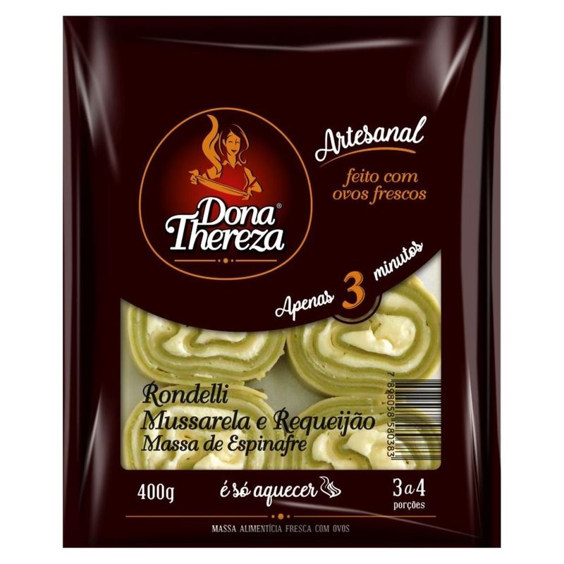Massa Rondelli Dona Thereza Espinafre 400g (7898058580383)