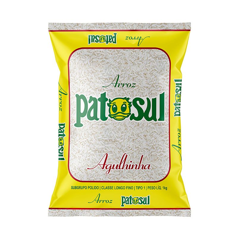 Arroz Agulhinha Tipo 1 Patosul 1kg (7898949924340)