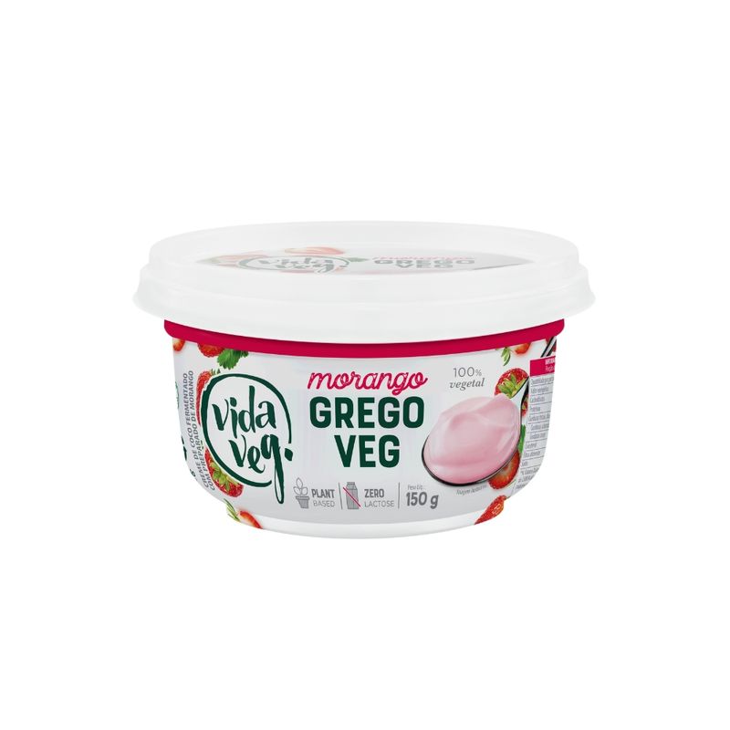 Iogurte Veg Grego Vida Veg Morango 150g (7898958161415)