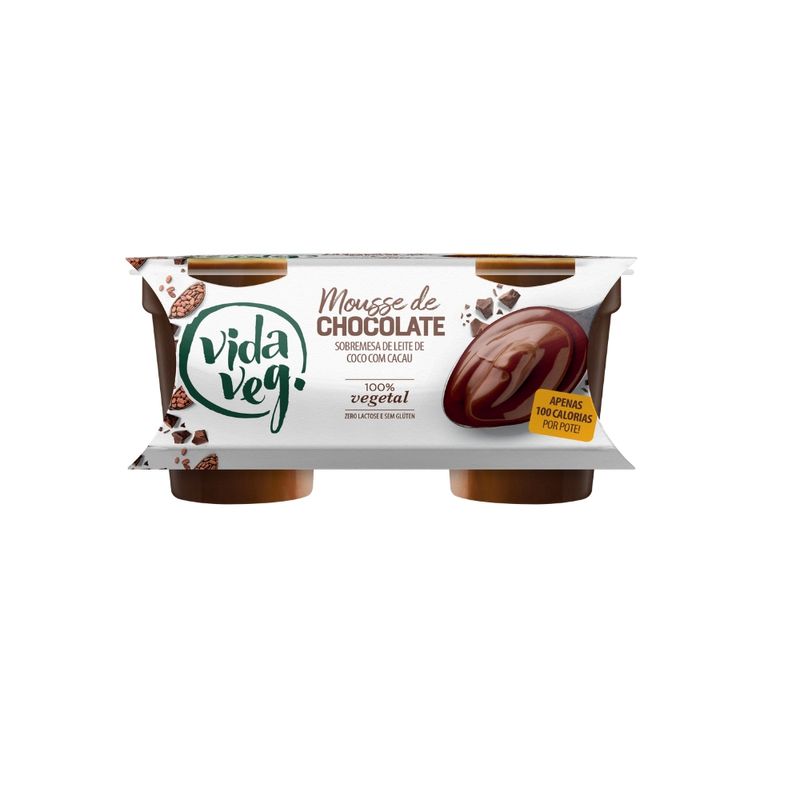 Sobremesa Mousse De Chocolate Vida Veg 200g (7898958161798)