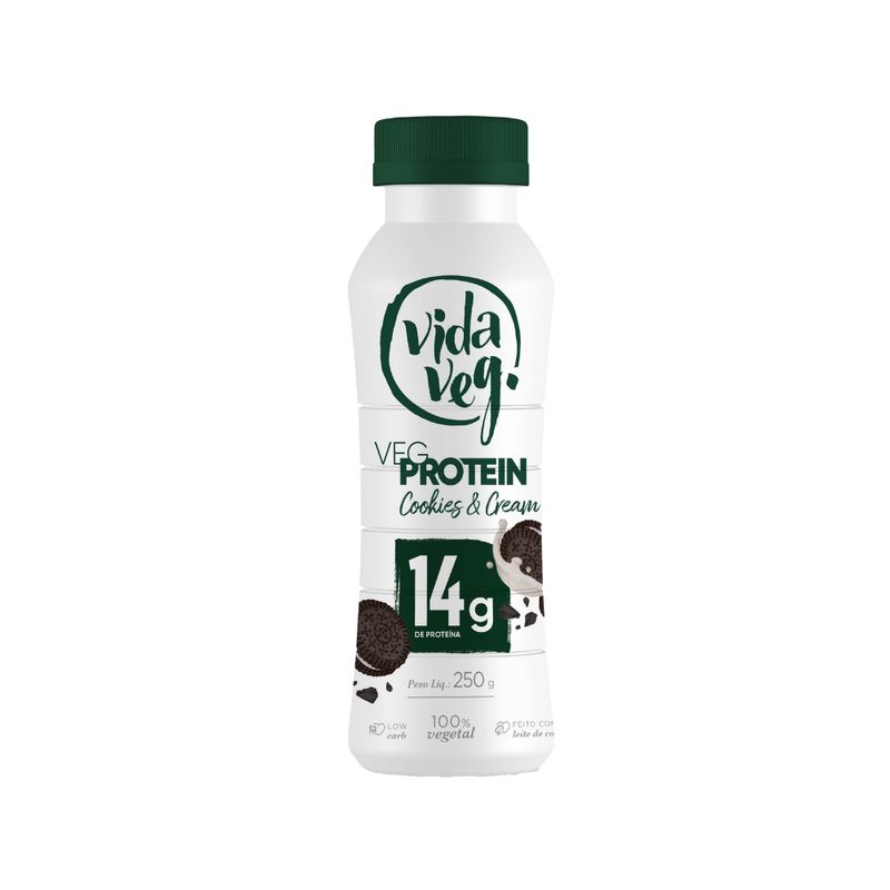 Iogurte Veg Protein Vida Veg Cookies Cream 250g (7898958161651)