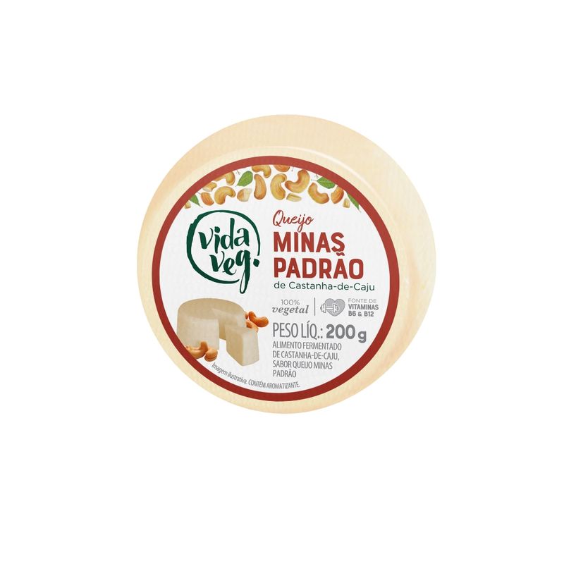 Queijo Vegetal Castanha Caju Vida Veg 200g Minas Padrão (7898958161538)