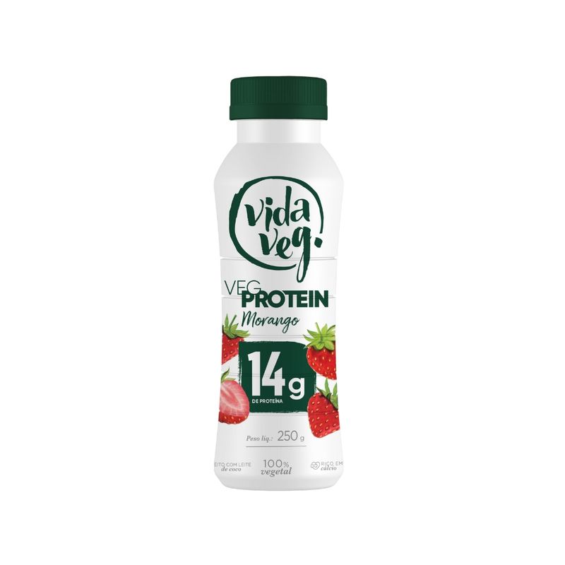 Iogurte Veg Protein Vida Veg Morango 250g (7898958161507)