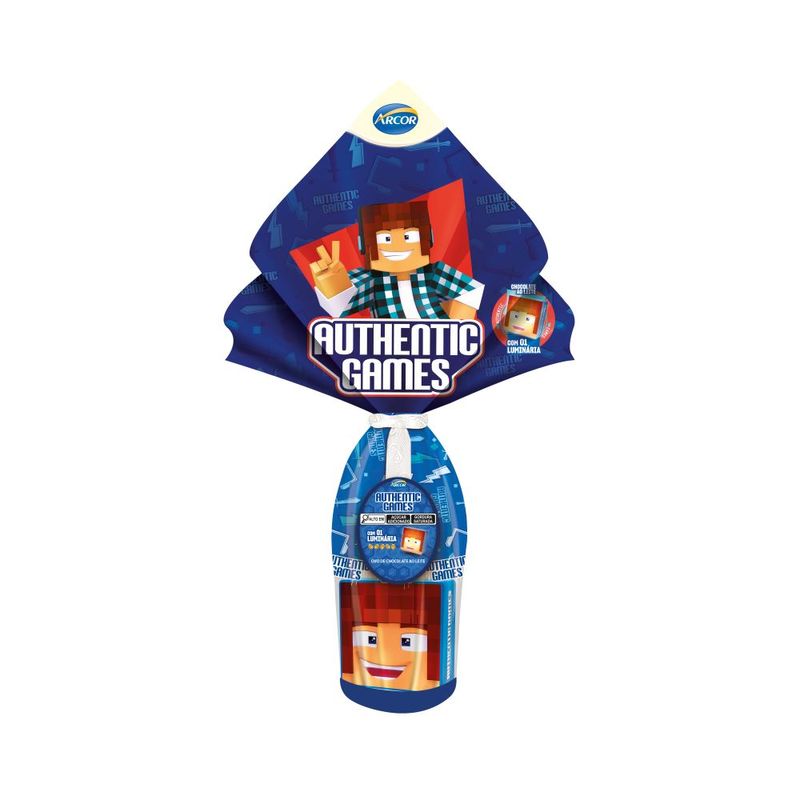 Ovo Páscoa Arcor Authentic Games 100g (7898142865716)