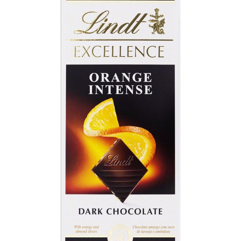 Chocolate Lindt Excellence Dark Intense Orange 100g Tablete (3046923727430)