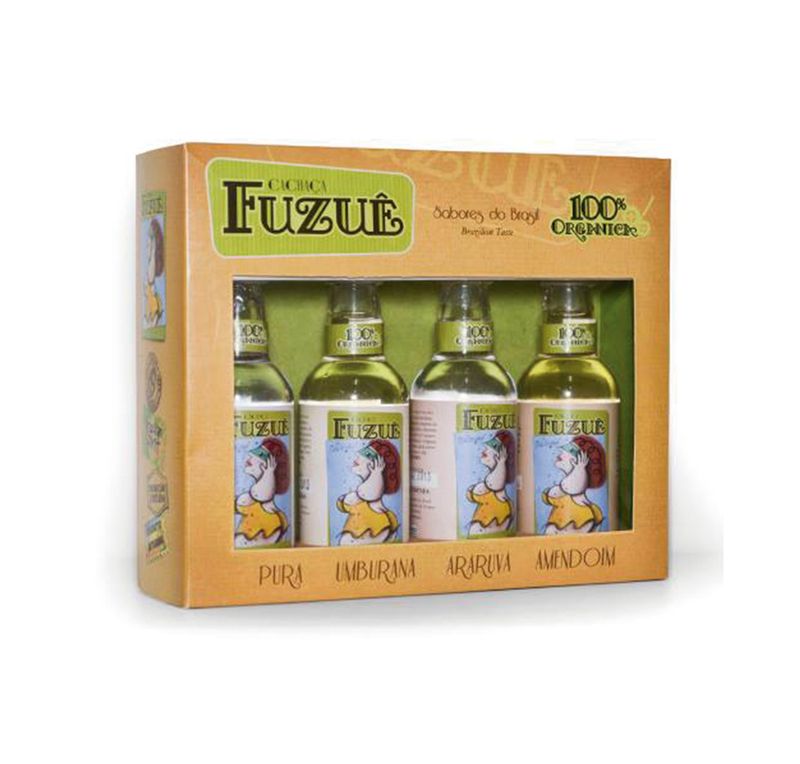 Cachaça Fuzuê 50ml Com 4 unidades (7898994045434)