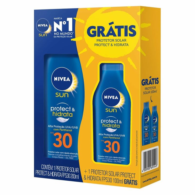 Protetor Solar Nivea P&H FPS30 Grátis Protetor Solar 100ml (4005900695543)