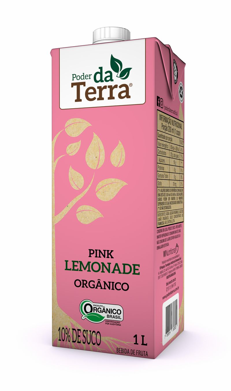 Bebida Com Suco Poder Terra Limonada Framboesa (7898954360805)