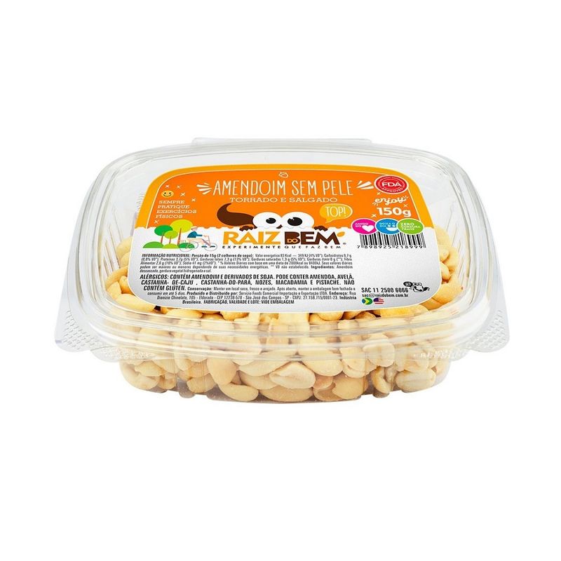 Amendoim Raiz Do Bem Sem Pele 150g (7898925218999)