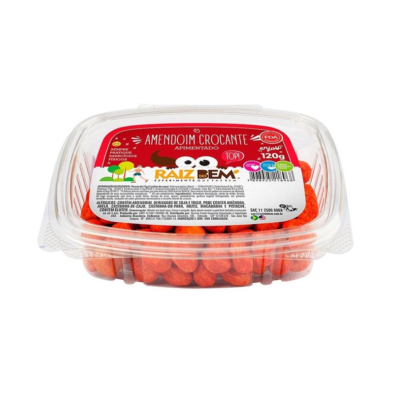 Amendoim Crocante Apimentado Raiz Do Bem 120g (7898925218968)