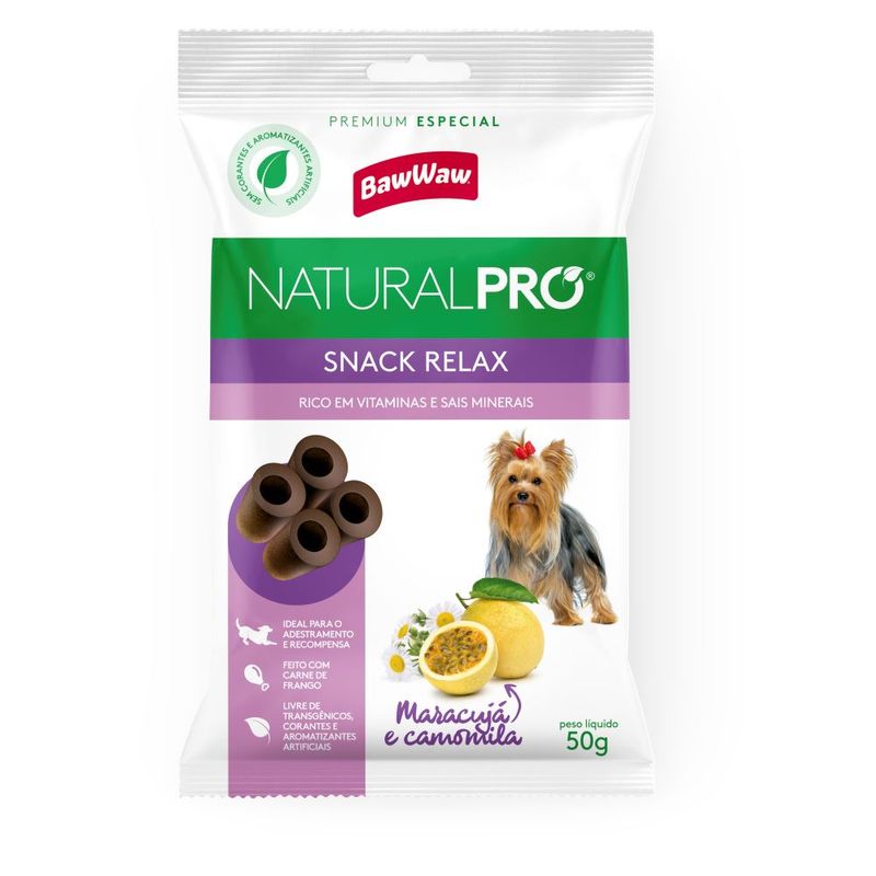 Alimento Cão Baw Waw Natural Pró Snack Relax 50g (7899306042301)