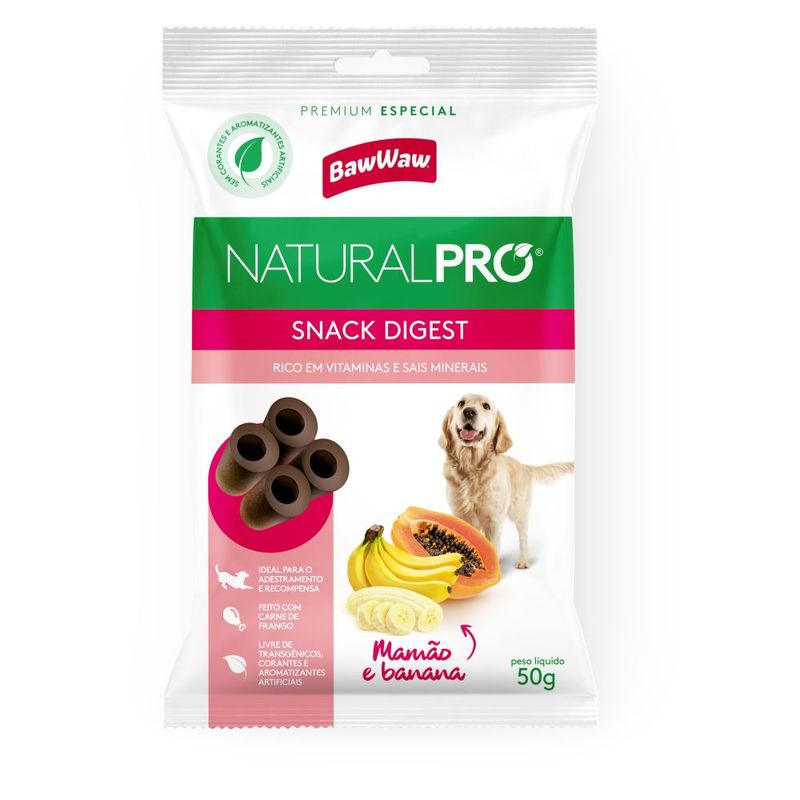 Alimento Cão Baw Waw Natural Pró Snack Digest 50g (7899306042325)