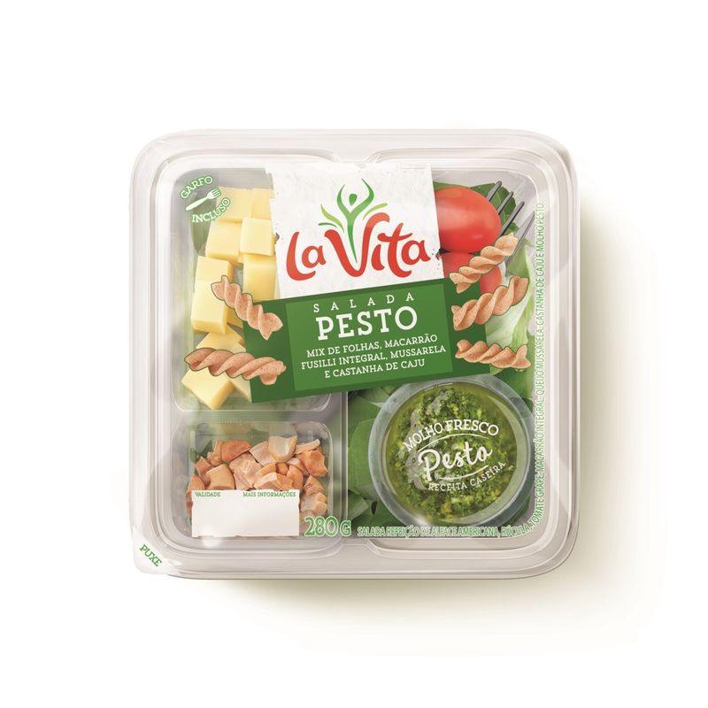 Salada refeição La Vita Pesto 280g (7898968609037)