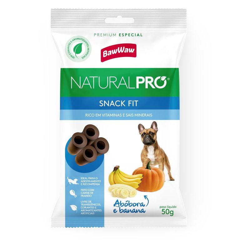 Alimento Cão Baw Waw Natural Pró Snack Fit 50g (7899306042318)