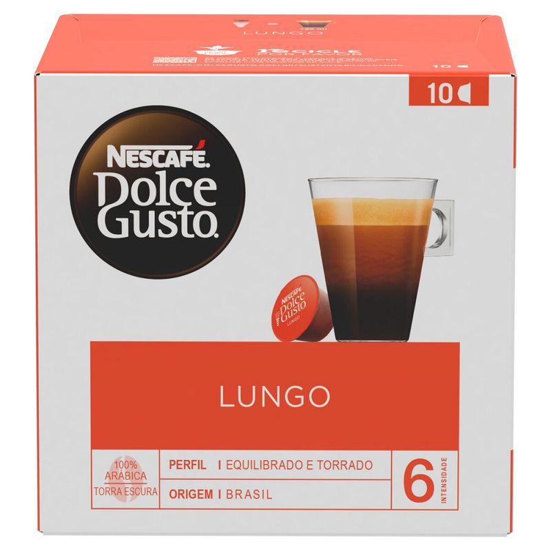 Capsula Dolce Gusto c/10 Cafe Lungo (7891000656853)
