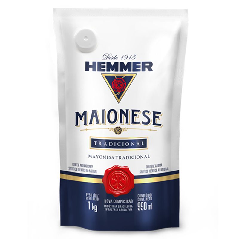 Maionese Hemmer 1kg Sache Tradicional (7891031412282)