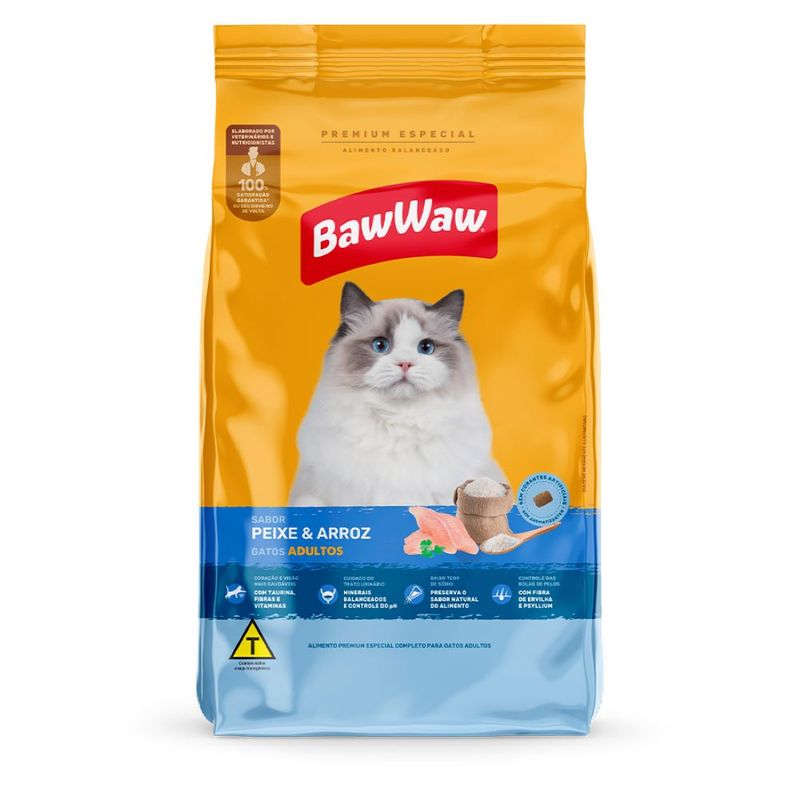 Alimento Cão Baw Waw Adulto Peixe 900g (7899306041717)