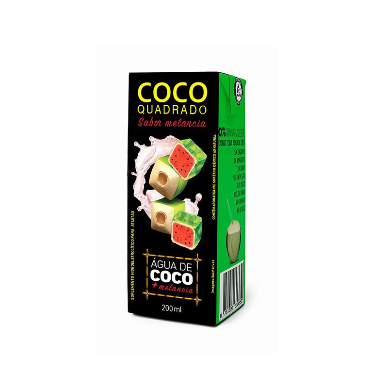Água de Coco Coco Quadrado Melancia 200ml (751320708984)