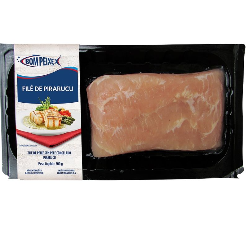 Pirarucu sem pele Bom Peixe 300g (7897232264316)