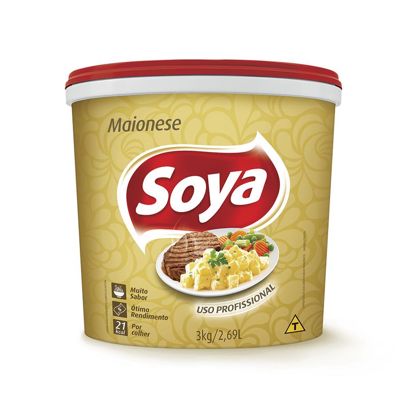 Maionese Soya Balde 3kg (7894904271344)