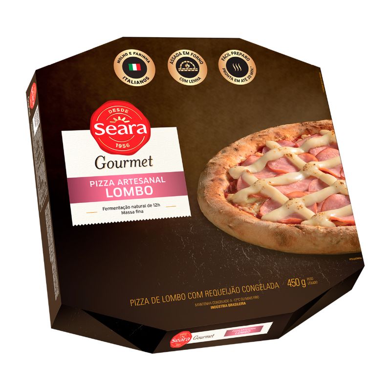 Pizza lombo com requeijão Seara Gourmet 450g (7894904259960)