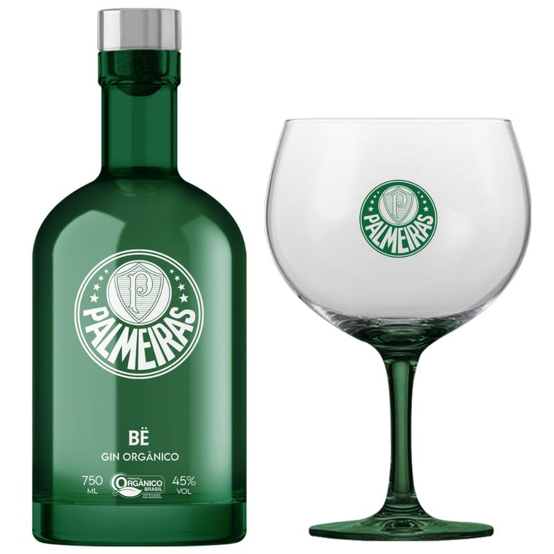 Kit Gin Be Mais Taça Palmeiras 750ml (789003016750)