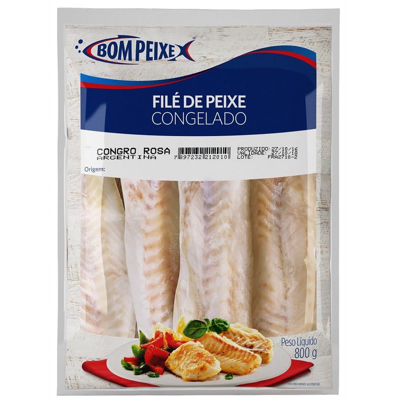 Filé De Peixe Abadejo Bom Peixe 800g Congelado (7897232234548)