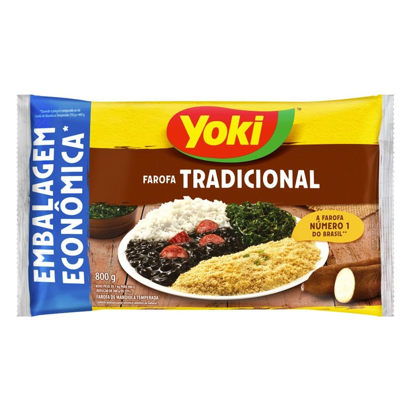 Farofa Pronta Tradicional Yoki 800g (7891095911394)