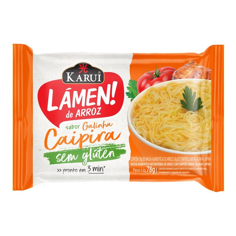 Macarrão orinetal Karui Galinha sem glúten 78g (7898270962172)