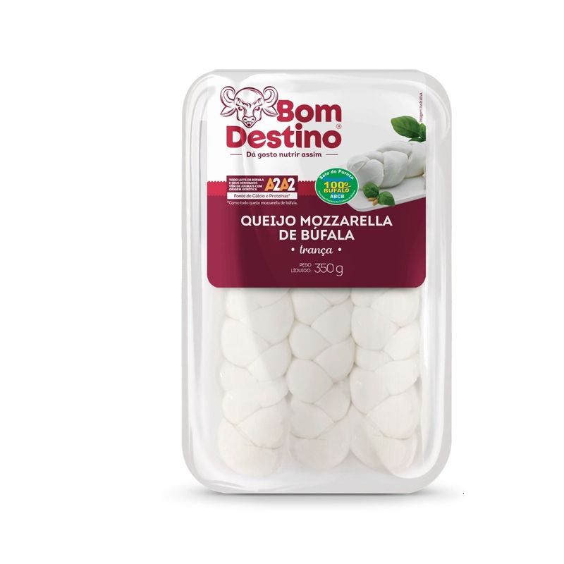 Queijo Mozzarela Bufala fresca tranca 350g (7898130991304)