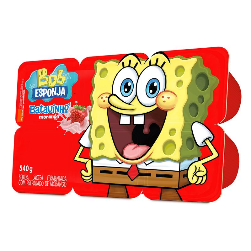 Bebida Lacta Fermentada Polpa Bob Morango 540g (7891097101465)
