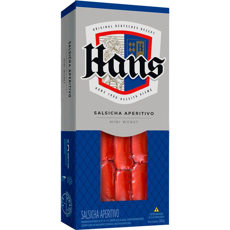 Salsicha Aperitivo Hans 240g (7894904246113)