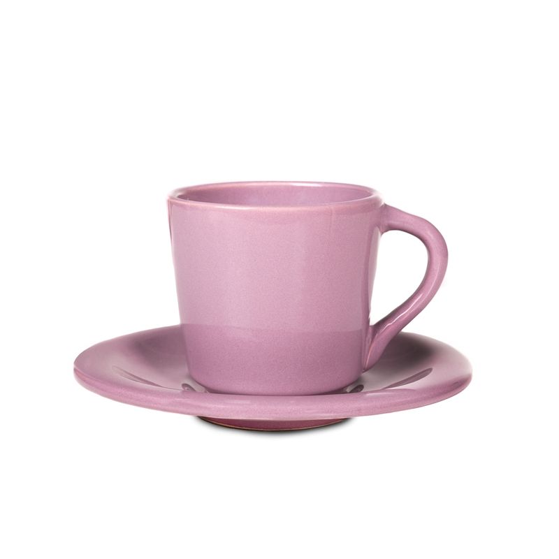 Xícara Chá Cerâmica Beatriz Collore Lilás 210ml (7898695309927)