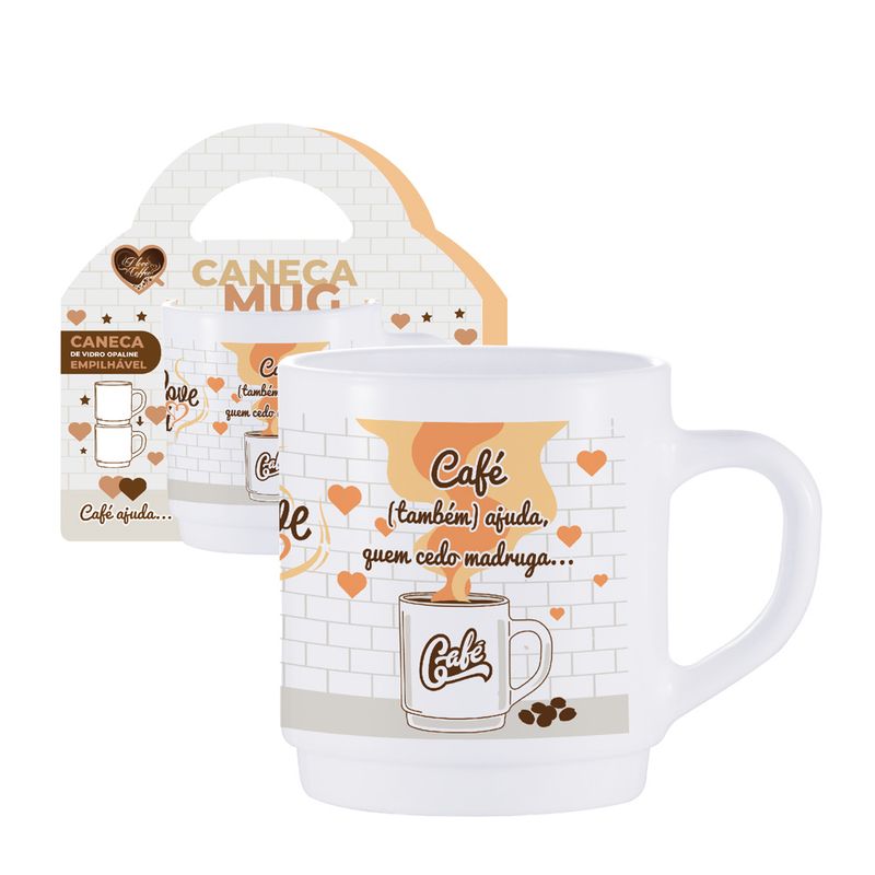 Caneca Vidro Mug I Love Coffee Sortida (7908011006949)