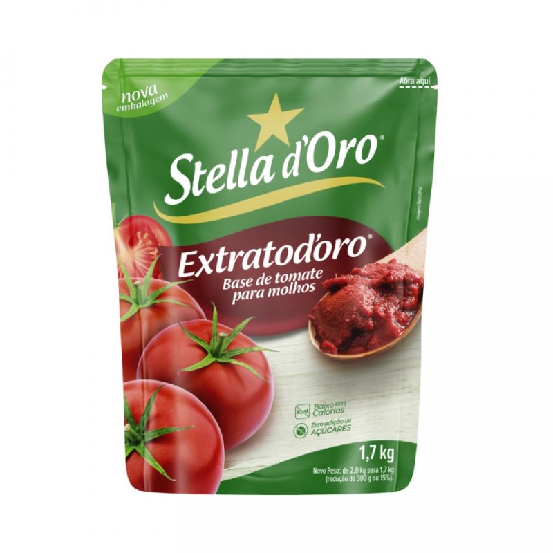 Extrato Tomate Stella D'Oro 1,7Kg Sachê (7898930142722)