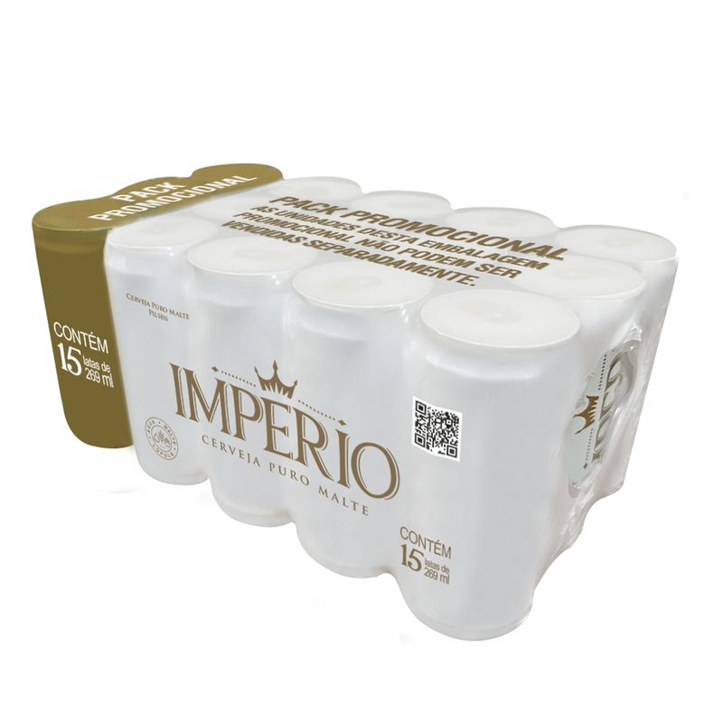 Cerveja Império 269ml Lata Com 15 Un Leve Mais Pague Menos (7898915949872)