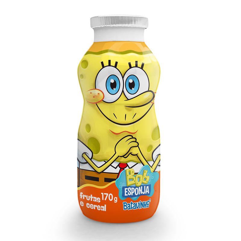 Iogurte Líquido Batavinho Bob Esponja Frutas E Cereal 170g (7891097104596)