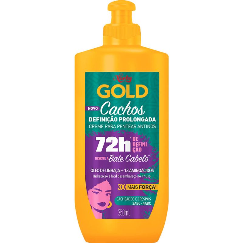 Creme Pentear Niely Gold Cachos Definição Prolongada 250ml (7908615017273)