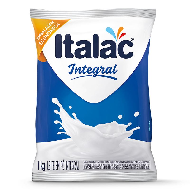 Leite Pó Italac Integral 1Kg Sachê (7898080641267)