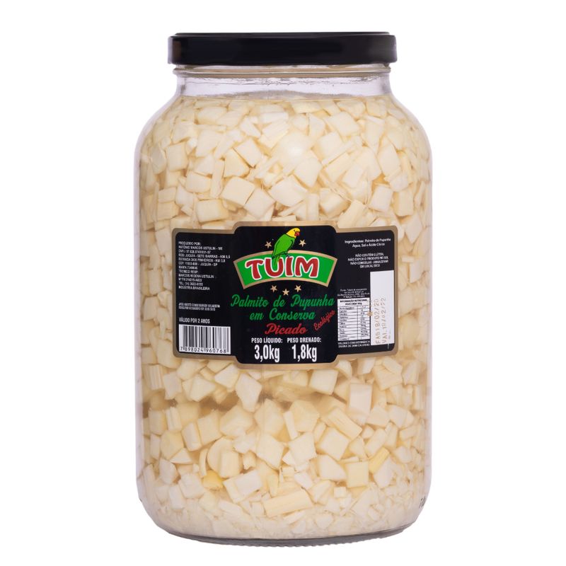 Palmito Pupunha Picado Tuim 1,8kg (7898024960768)